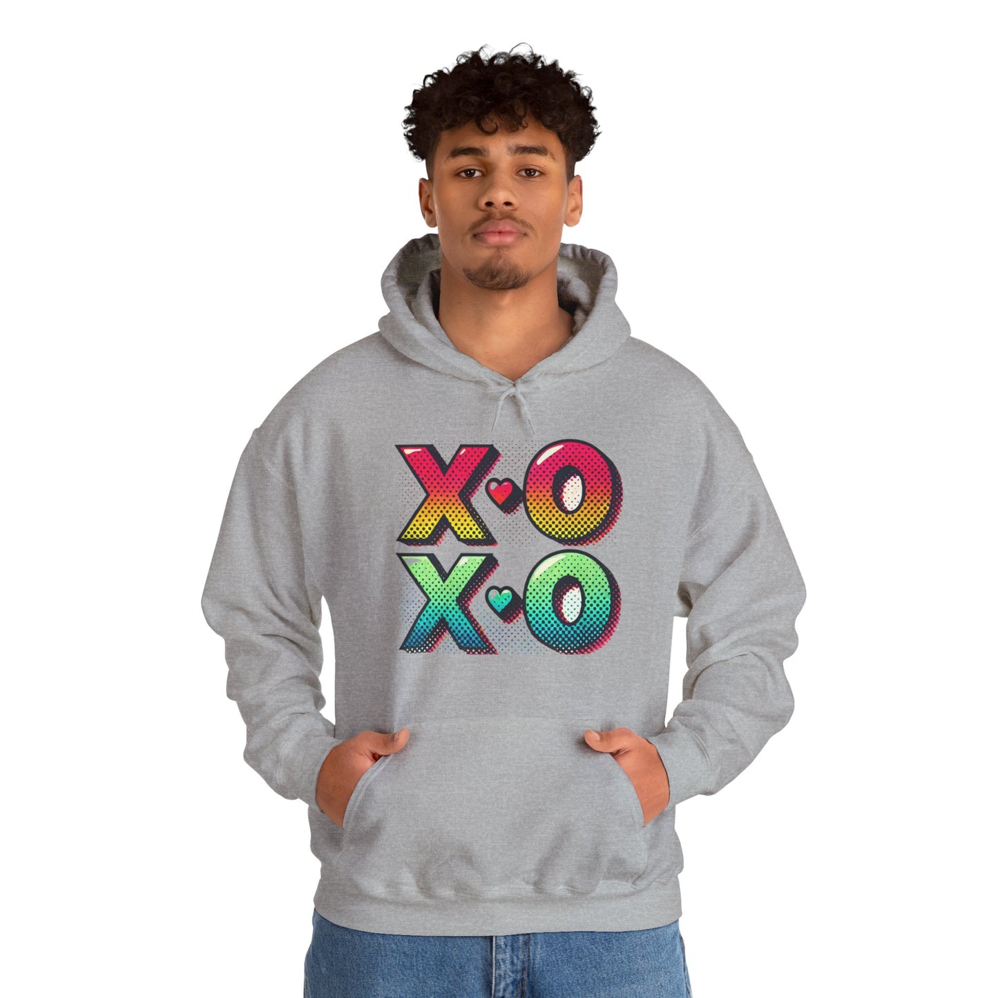Heart & Arrows Hoodie — Retro Valentine Heart Graphic Pullover