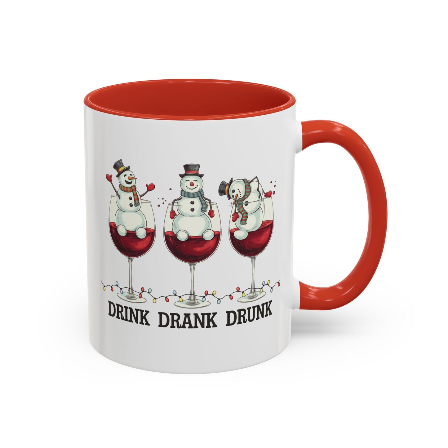 Drink Drank Drunk Wine Christmas Coffee Mug