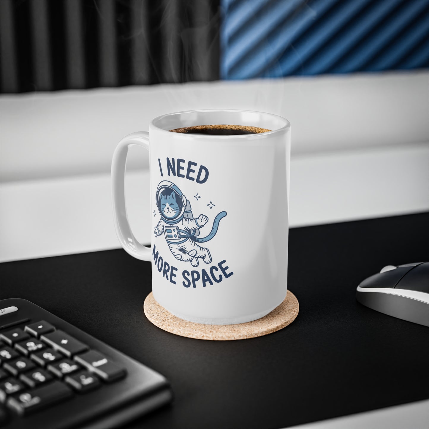 I Need More Space Astronaut Cat Mug