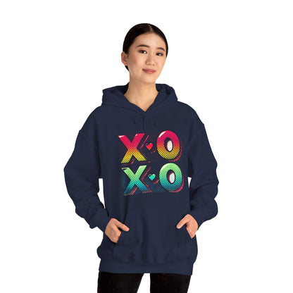 Heart & Arrows Hoodie — Retro Valentine Heart Graphic Pullover