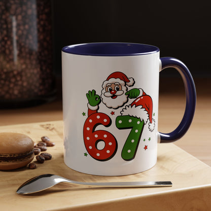 Santa 67 Christmas Coffee Mug — Festive Holiday Accent Mug (11/15oz)