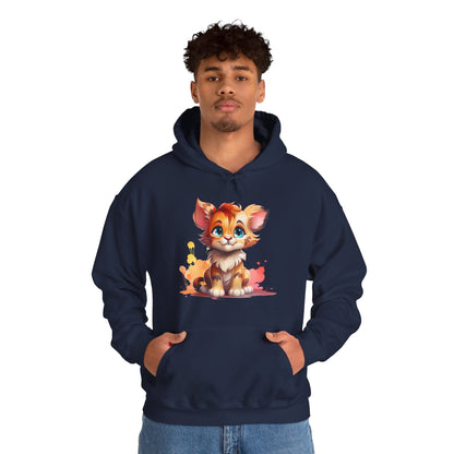 Cute Kitten Hoodie — Adorable Watercolor Cat Pullover for Cat Lovers