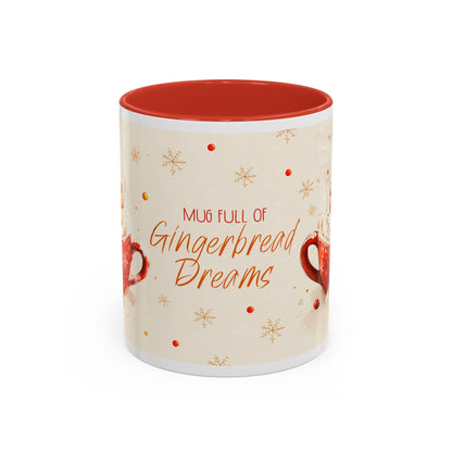 Gingerbread Dreams Coffee Mug — Holiday Accent Christmas Mug (11/15oz)