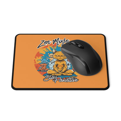 Zen Mode Off Cat Mouse Pad — 'Stay Pawsitive' Non-Slip Gaming Pad