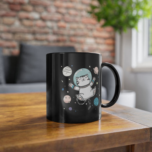 Astronaut Cat Mug – Cute Space Cat Coffee Cup