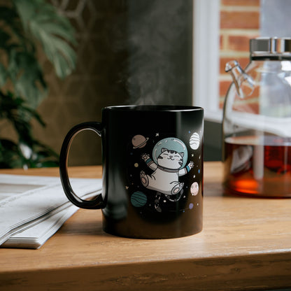 Astronaut Cat Mug – Cute Space Cat Coffee Cup
