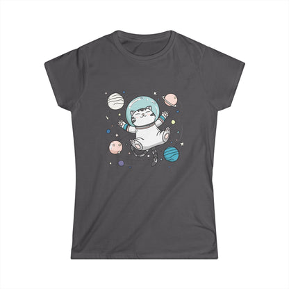 Astronaut Cat T-Shirt – Cute Space Cat Graphic Tee
