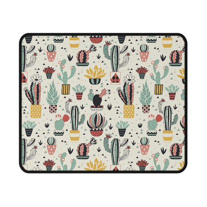 Cactus & Succulent Pattern Non-Slip Gaming Mouse Pad