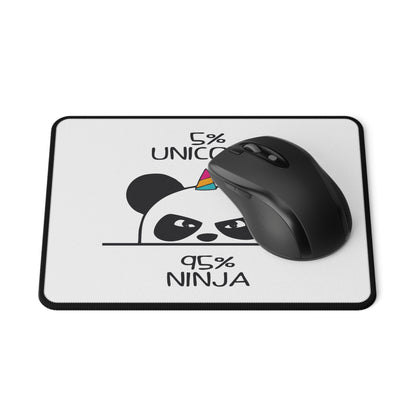 5% Unicorn 95% Ninja Mouse Pad — Cute Panda Gaming Mousepad, Non-Slip Desk Pad