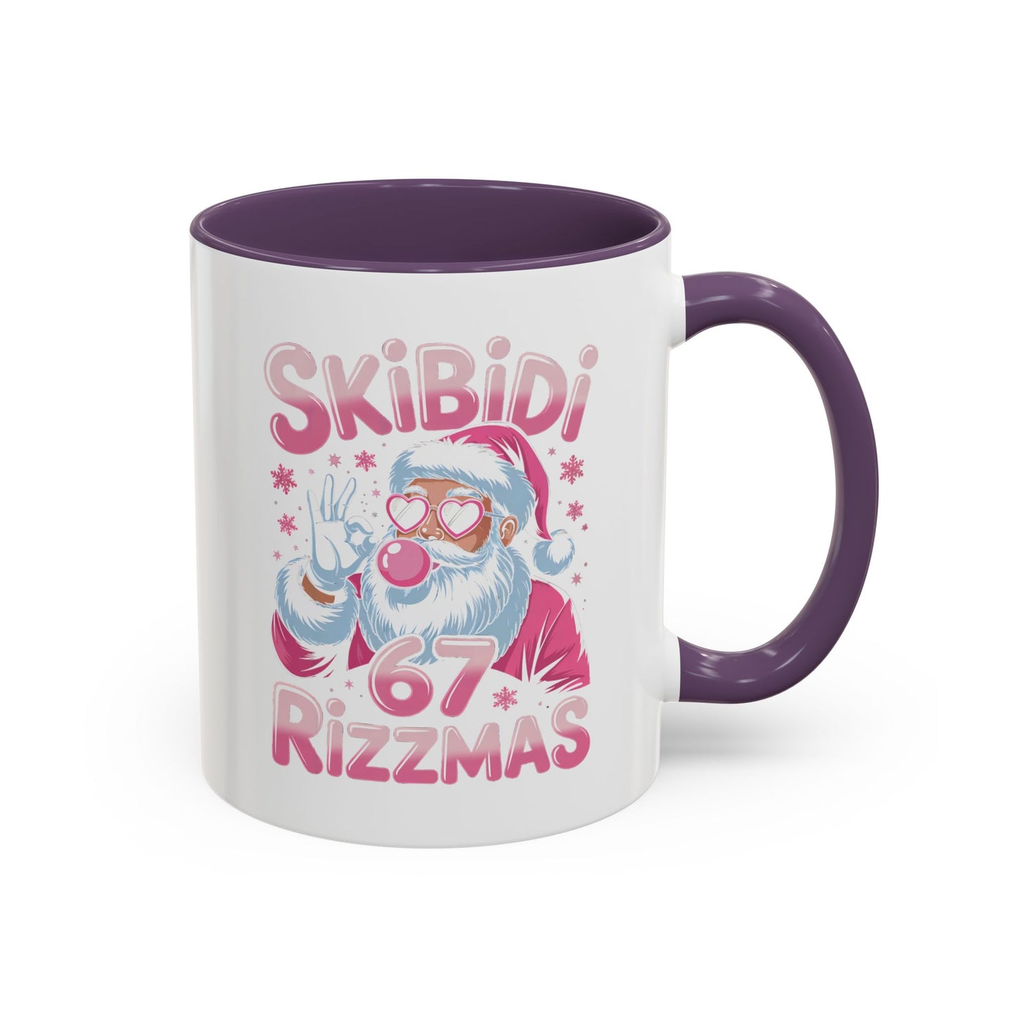 Skibidi Rizzmas Coffee Mug — Funny Santa Holiday Accent Mug (11/15oz)