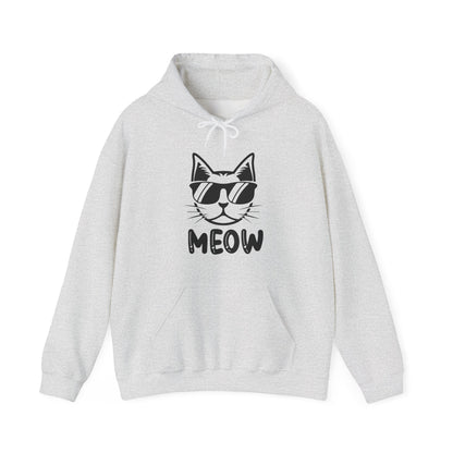 Cool Cat Unisex Hoodie – MEOW Sweatshirt for Cat Lovers
