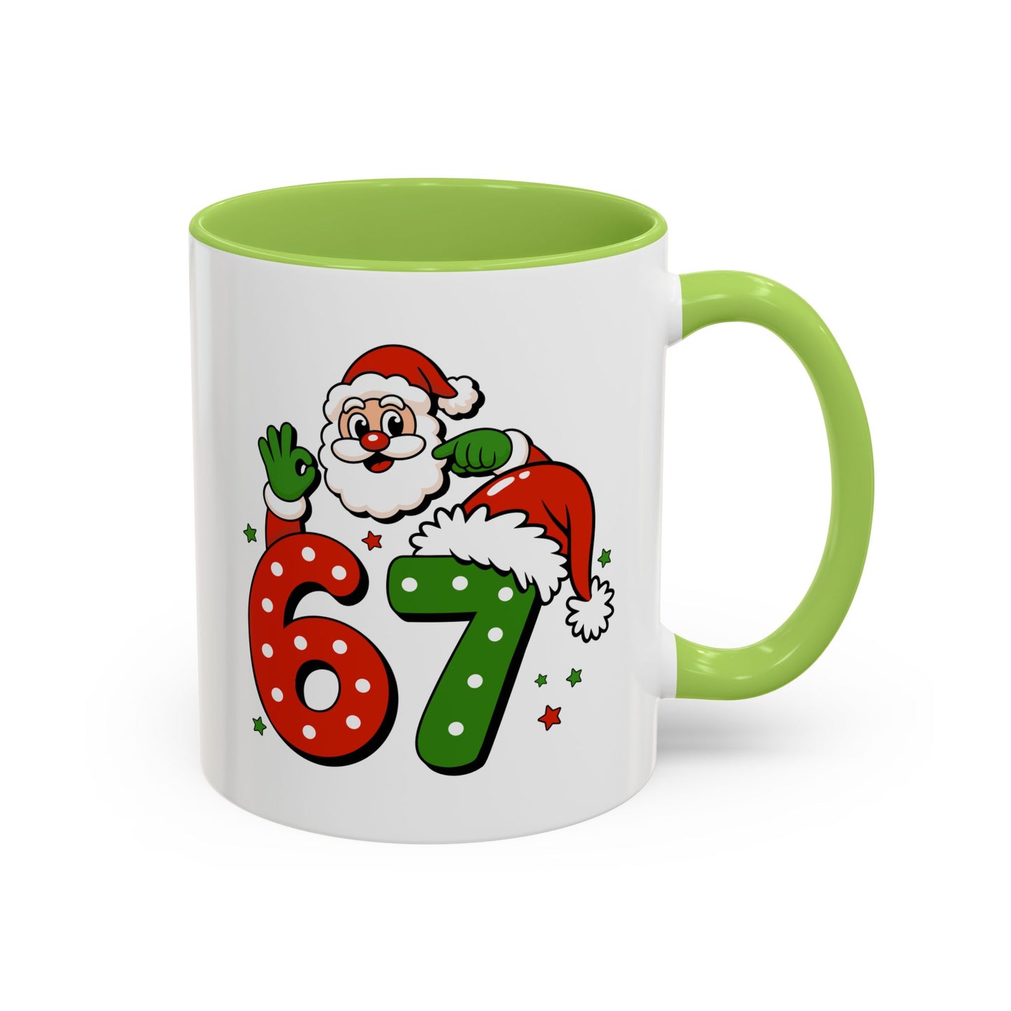 Santa 67 Christmas Coffee Mug — Festive Holiday Accent Mug (11/15oz)