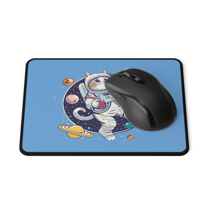 Astronaut Cat Gaming Mouse Pad — Cute Space Cat Non-Slip Desk Pad