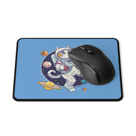 Astronaut Cat Gaming Mouse Pad — Cute Space Cat Non-Slip Desk Pad