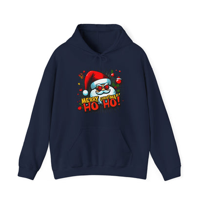Santa 'Merry Christmas Ho Ho!' Hoodie — Festive Holiday Sweatshirt