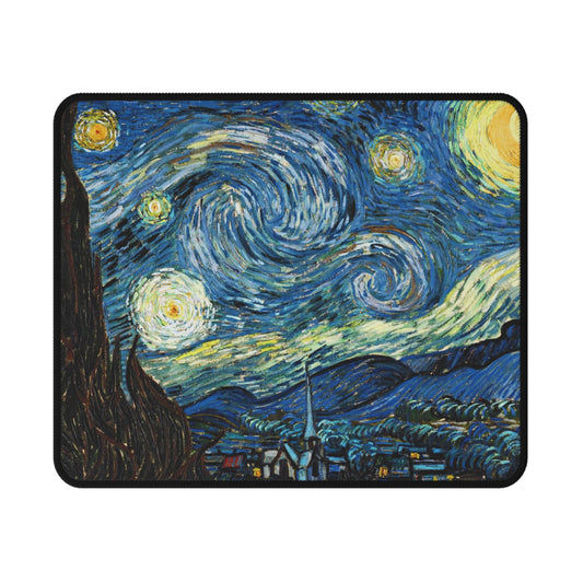 Starry Night Gaming Mouse Pad — Non‑Slip Art Mousepad for Gamers & Creative Desks