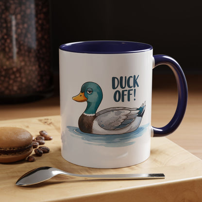 Funny Duck Coffee Mug – Duck Off! Sarcastic Animal Humor Cup