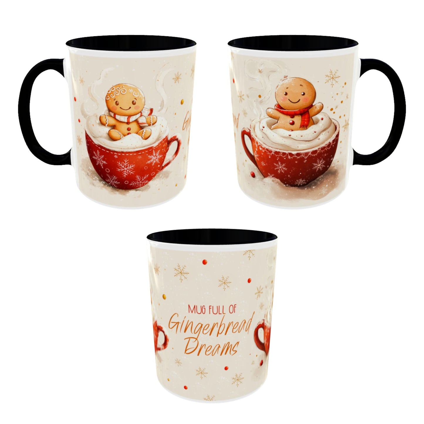 Gingerbread Dreams Coffee Mug — Holiday Accent Christmas Mug (11/15oz)