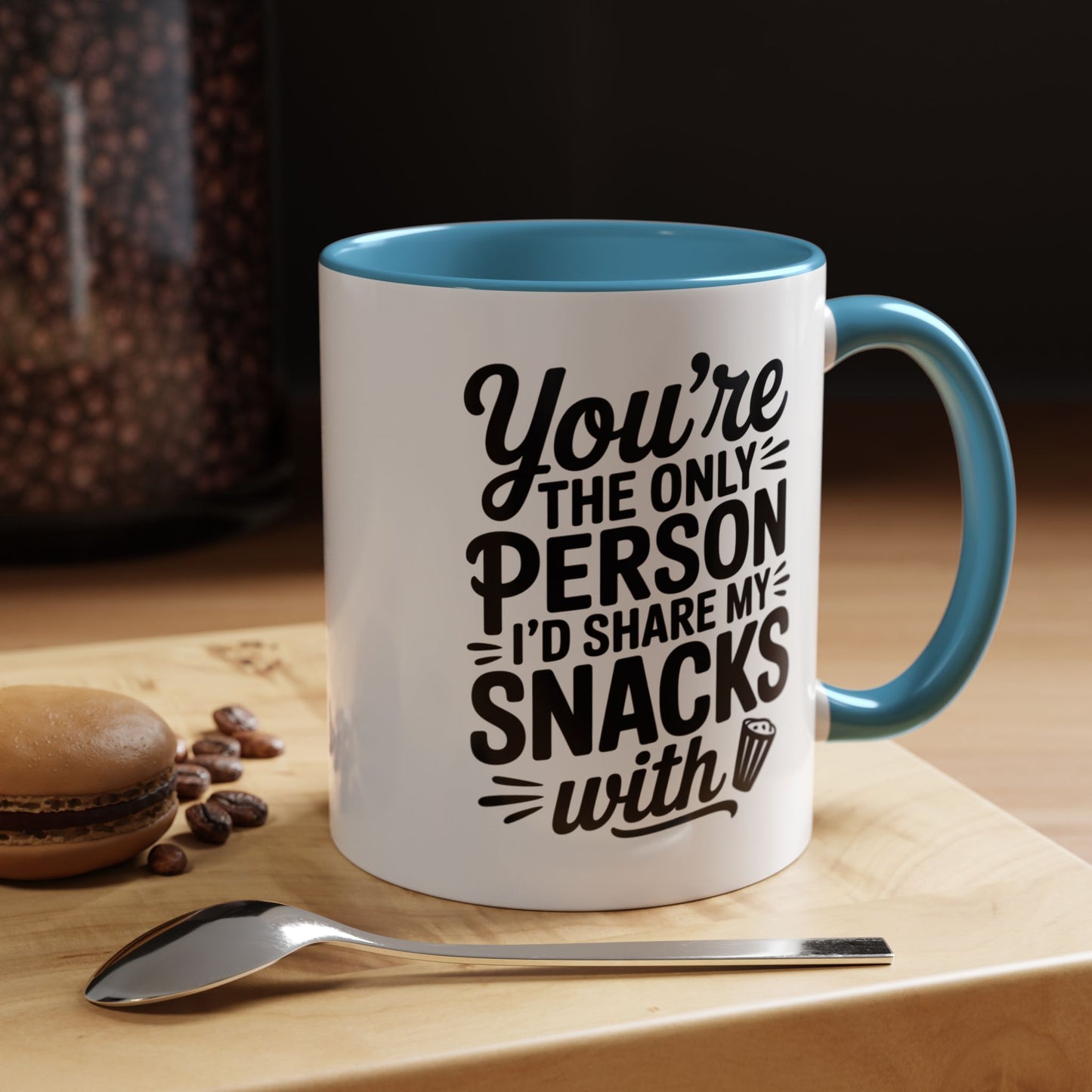 Funny Snack Sharing Mug – You’re the Only Person I’d Share My Snacks With – Best Friend Gift – Cute Friendship Coffee Cup