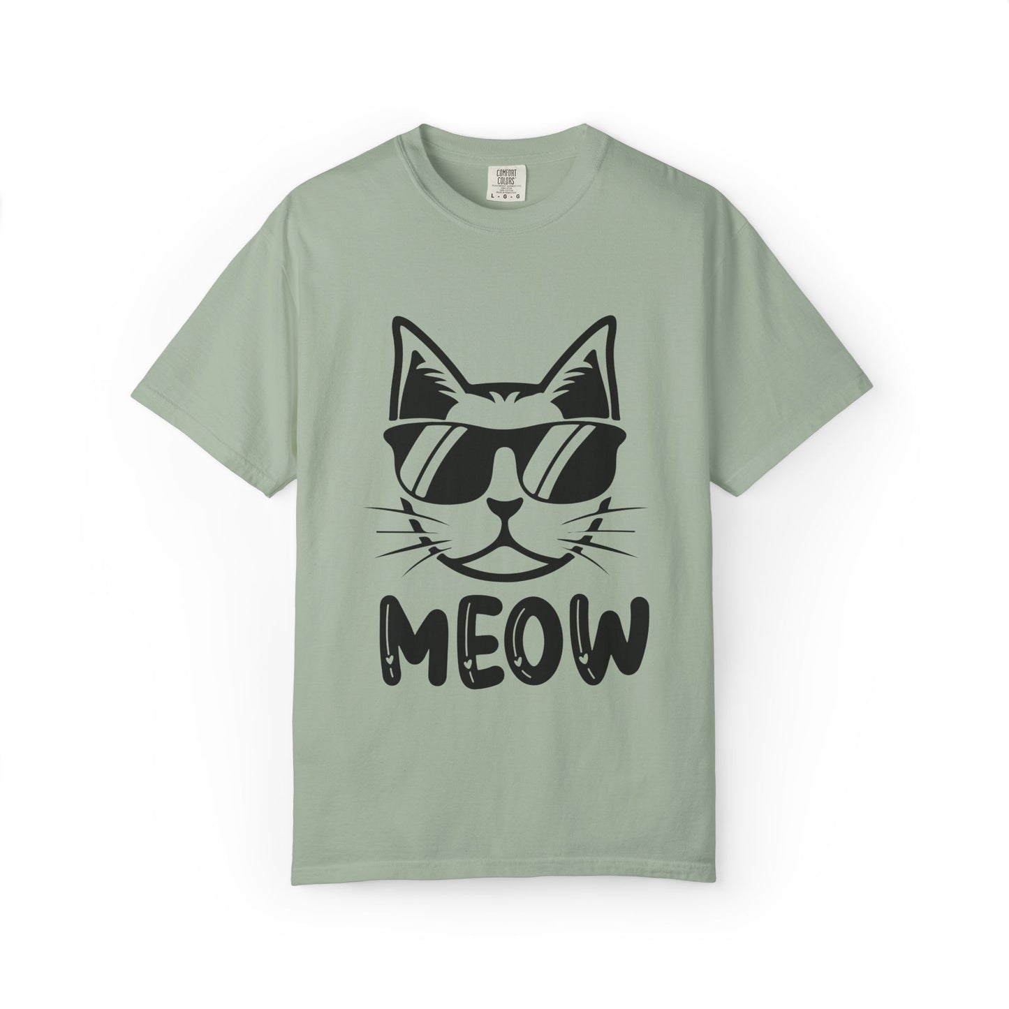 Cool Cat MEOW Unisex T-Shirt – Funny Minimal Cat Lover Tee