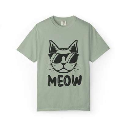 Cool Cat MEOW Unisex T-Shirt – Funny Minimal Cat Lover Tee
