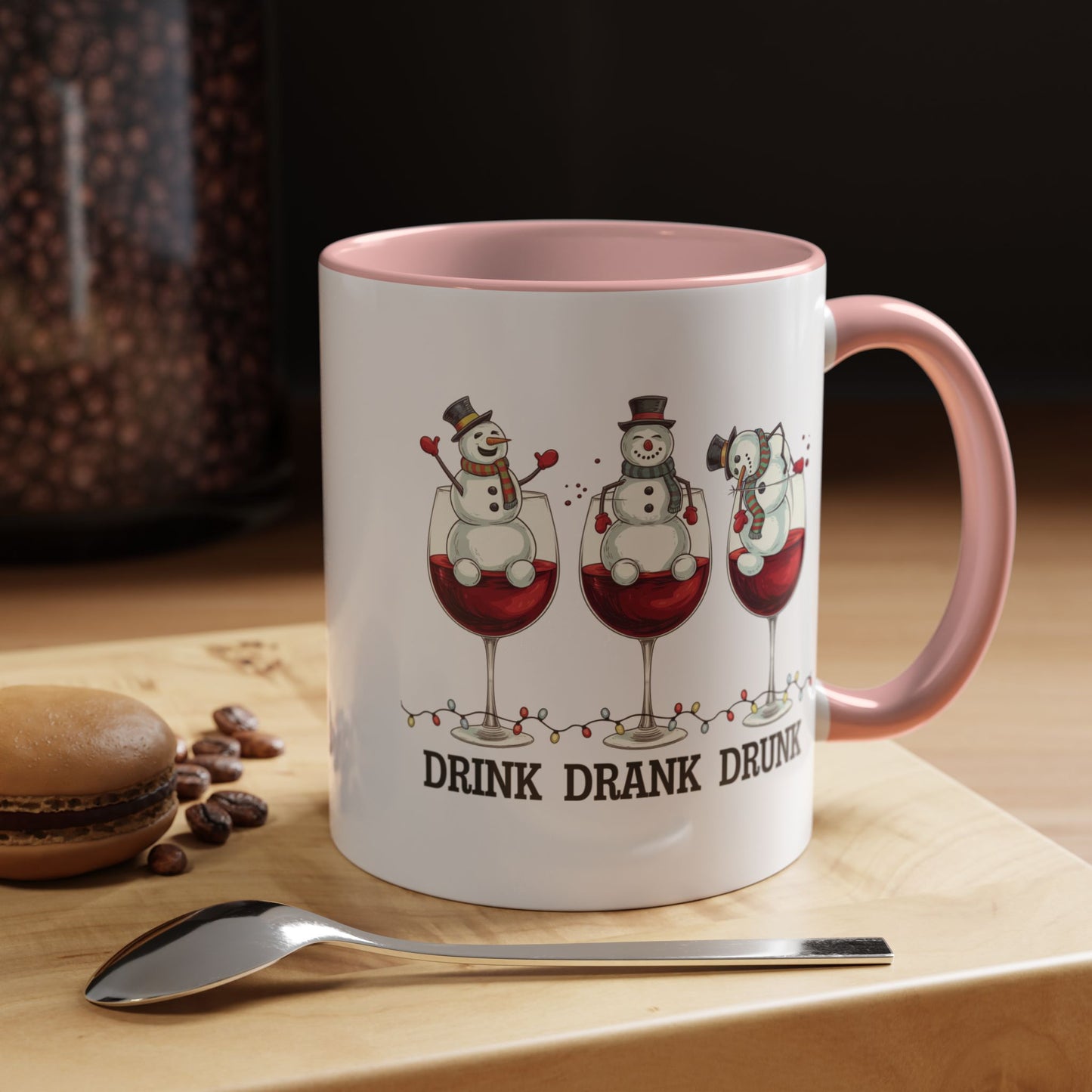 Drink Drank Drunk Wine Christmas Coffee Mug