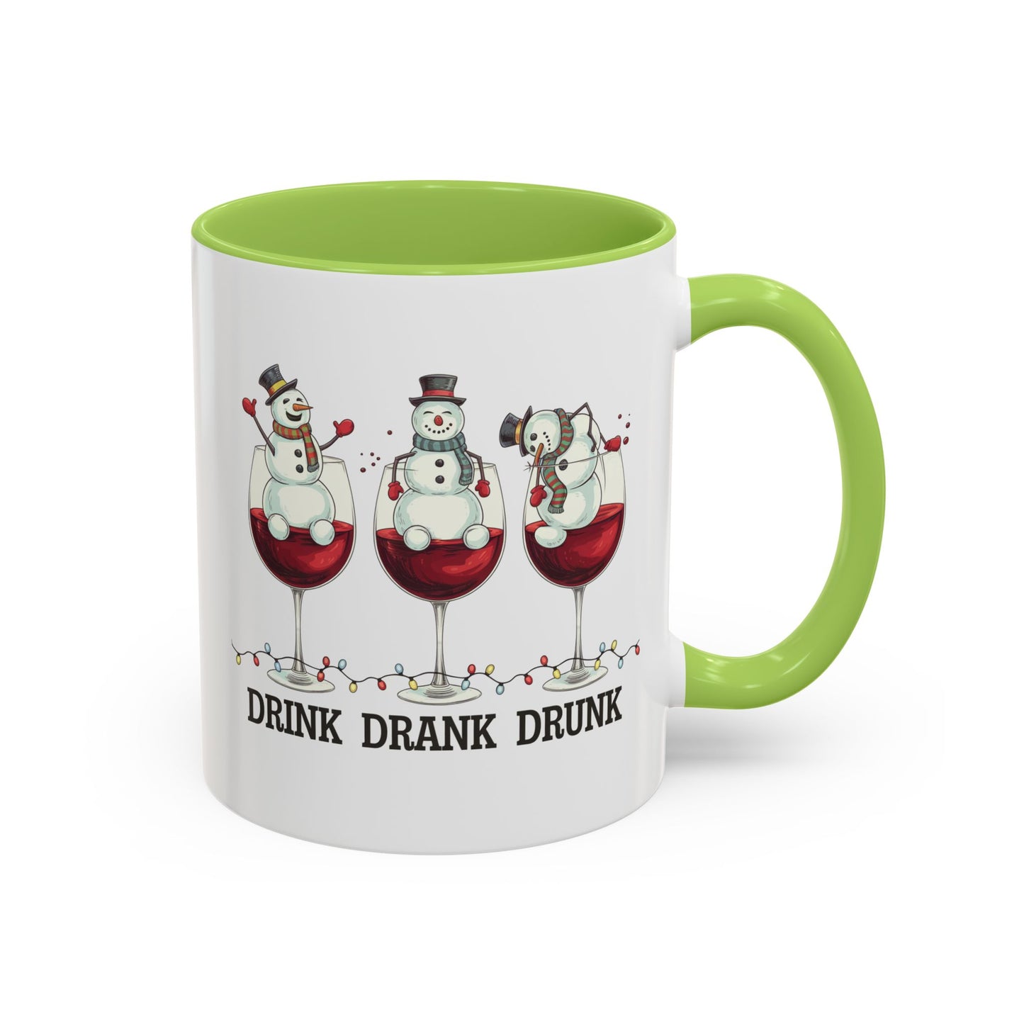 Drink Drank Drunk Wine Christmas Coffee Mug