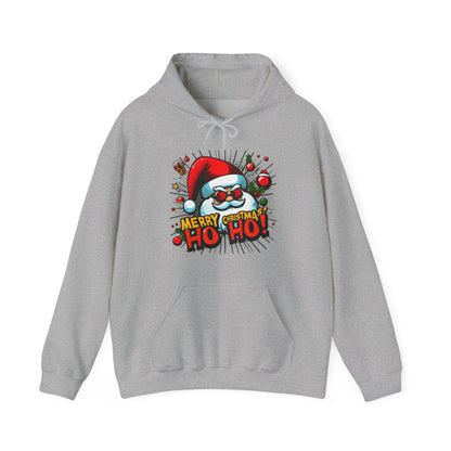 Santa 'Merry Christmas Ho Ho!' Hoodie — Festive Holiday Sweatshirt