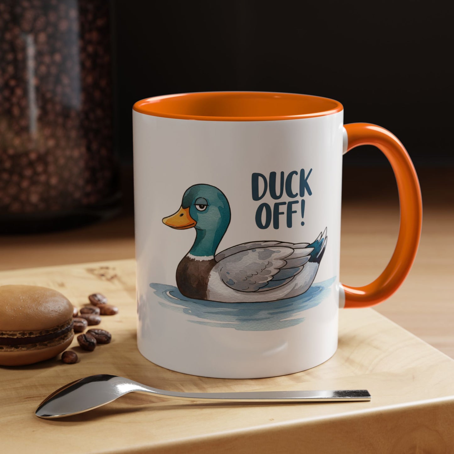 Funny Duck Coffee Mug – Duck Off! Sarcastic Animal Humor Cup