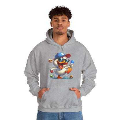 Duck Baseball Hoodie – Cute Baseball Duck Cartoon Pullover