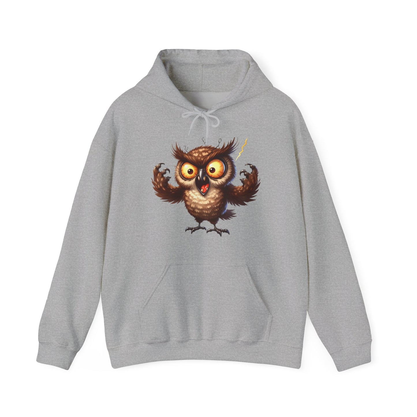 Cute Fluffy Owl Hoodie – Whimsical Cartoon Owl Pullover for Bird Lovers & Halloween