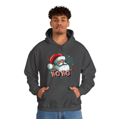 Christmas Santa Ho Ho Hoodie – Merry Ho Ho Festive Holiday Sweatshirt