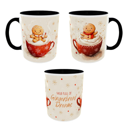 Gingerbread Dreams Coffee Mug — Holiday Accent Christmas Mug (11/15oz)