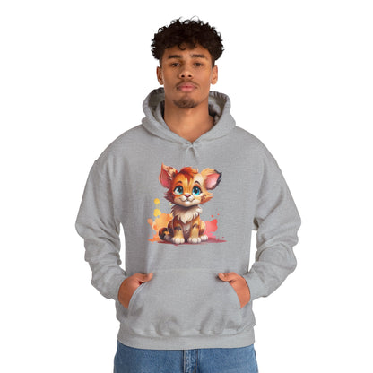 Cute Kitten Hoodie — Adorable Watercolor Cat Pullover for Cat Lovers