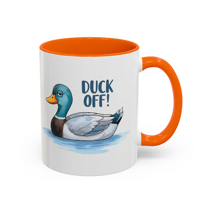 Funny Duck Coffee Mug – Duck Off! Sarcastic Animal Humor Cup
