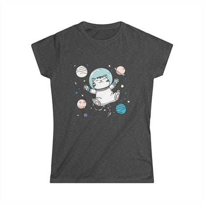 Astronaut Cat T-Shirt – Cute Space Cat Graphic Tee