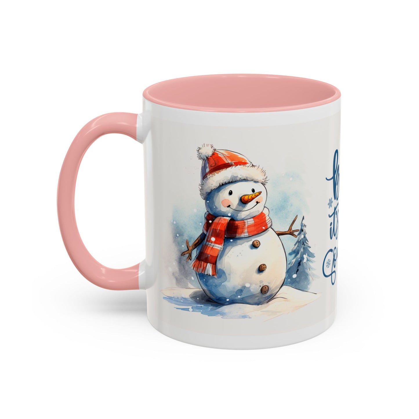 Baby It's Cold Outside Snowman Christmas Coffee Mug — Winter Holiday Hot Cocoa Cup (11/15oz)