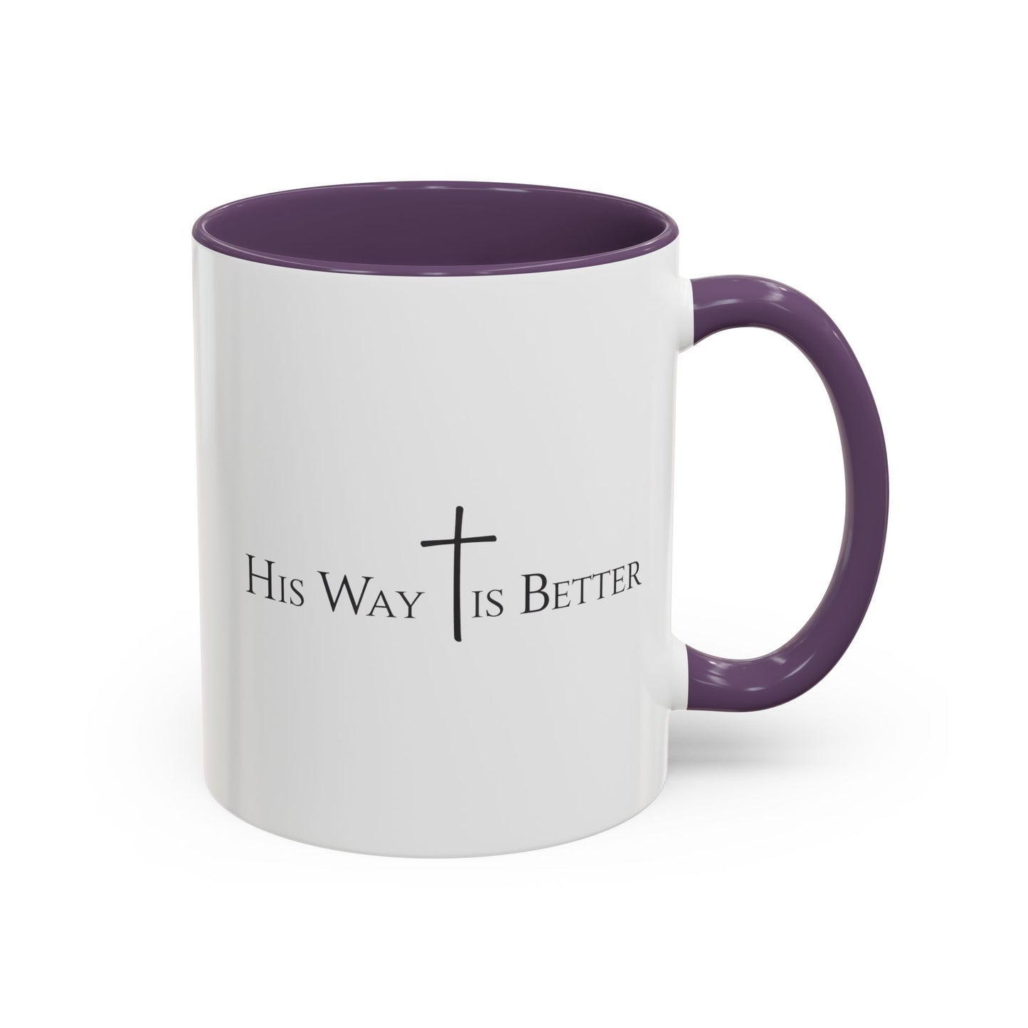 His Way Is Better Christian Mug – Bible Verse Coffee Cup – Religious Faith Gift for Men & Women – Cross Scripture Ceramic Mug