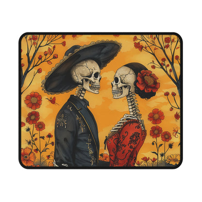 Day of the Dead Skeleton Couple Mouse Pad — Non‑Slip Gaming Pad