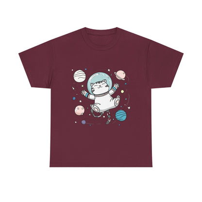 Astronaut Cat T-Shirt – Cute Space Cat Graphic Tee