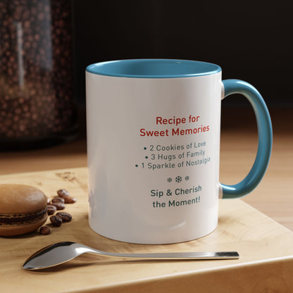 Recipe for Sweet Memories Christmas Holiday Accent Coffee Mug