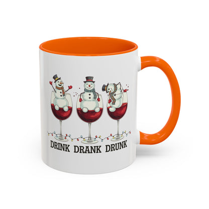 Drink Drank Drunk Wine Christmas Coffee Mug