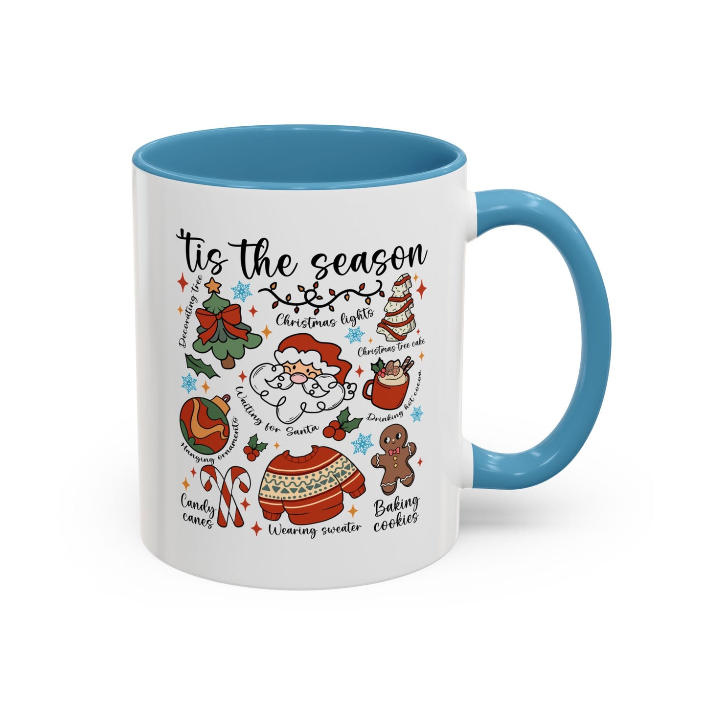 Tis The Season Christmas Coffee Mug — Holiday Baking & Cozy Winter Designs (11/15oz)
