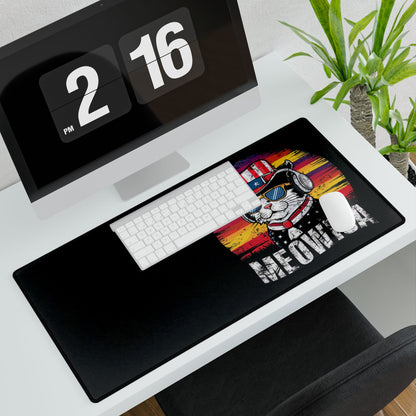 Meowica Cat Desk Mat — Patriotic American Cat Mouse Pad