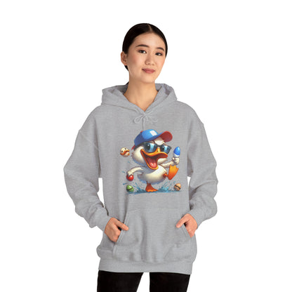 Duck Baseball Hoodie – Cute Baseball Duck Cartoon Pullover