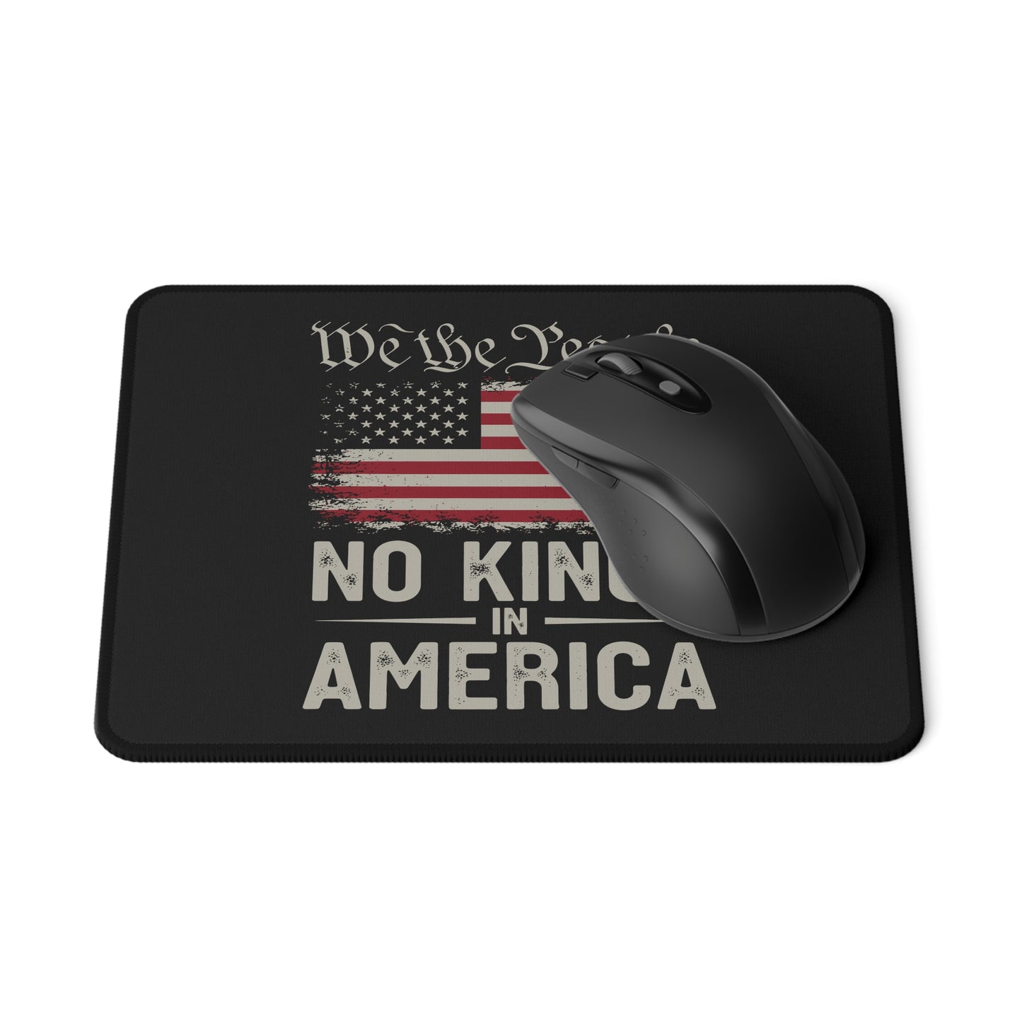 Gaming Mouse Pad — “We the People” No Kings in America Flag Design