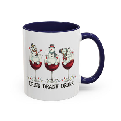 Drink Drank Drunk Wine Christmas Coffee Mug