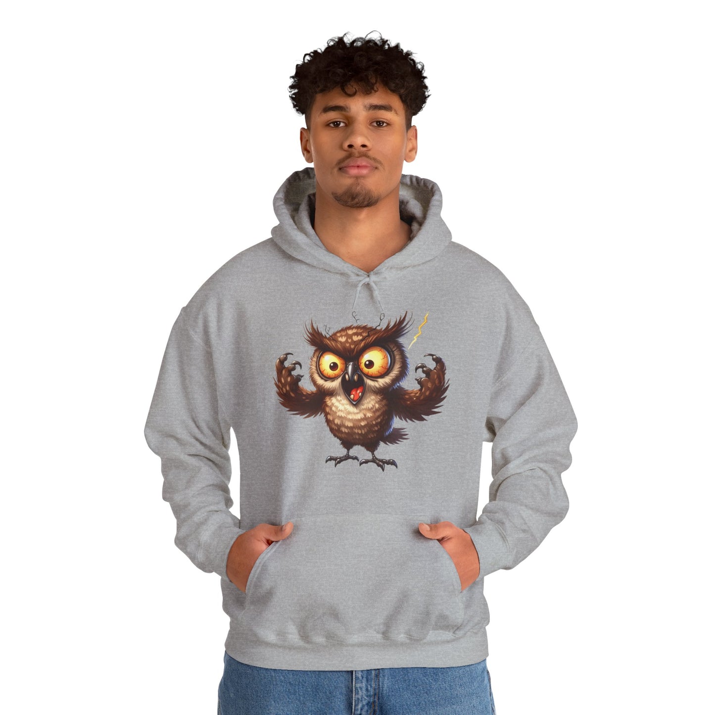 Cute Fluffy Owl Hoodie – Whimsical Cartoon Owl Pullover for Bird Lovers & Halloween