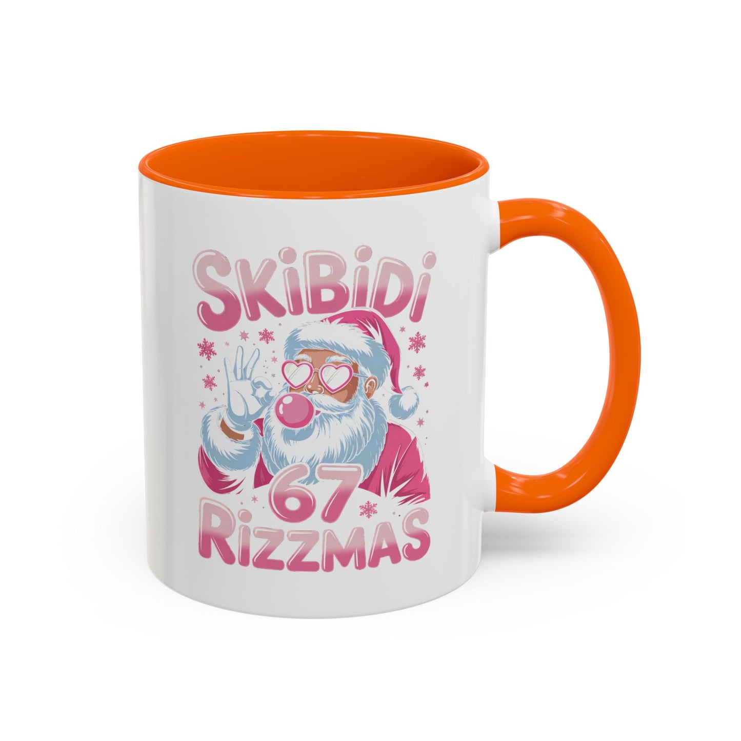 Skibidi Rizzmas Coffee Mug — Funny Santa Holiday Accent Mug (11/15oz)