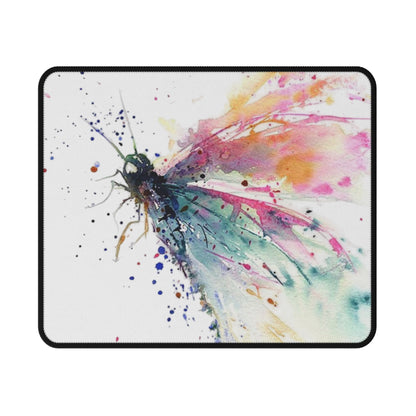 Watercolor Dragonfly Non-Slip Gaming Mouse Pad — Artistic Desk Mousepad for Gamers & Creatives